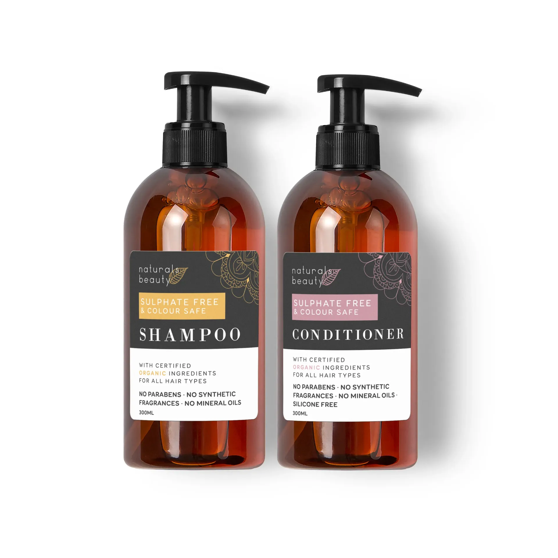 NATURALS BEAUTY - Shampoo & Conditioner Set 