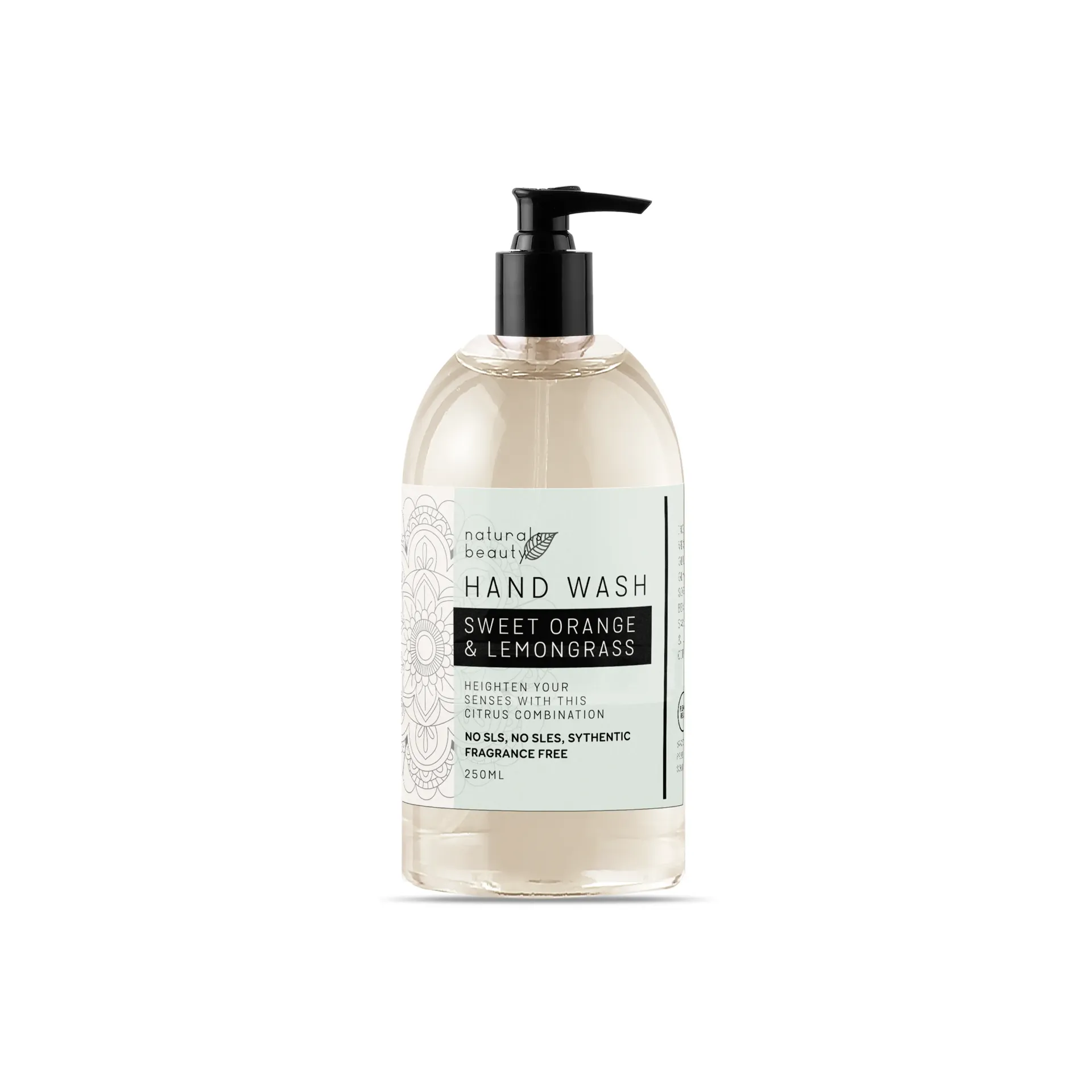 NATURALS BEAUTY - Hand Wash  (Sweet Orange & Lemongrass)